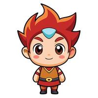 a cartoon character on a white background vector