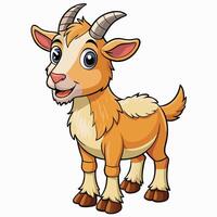 goat illustration on a white background vector
