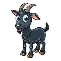 goat cartoonn a white background vector