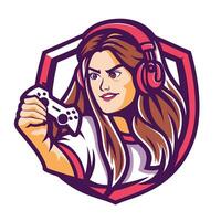 a woman holding a controller and playing a game vector