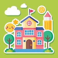 school building with school mascot, school building, school building, school building, school building, school vector