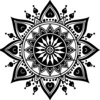 mandala design on a white background vector