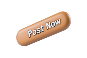 A rounded button with the text Post Now prominently displayed, designed for online interaction. png