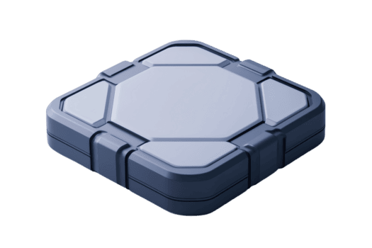 en elegant, geometrisk plattform med en hexagonal design, terar en slät yta och avrundad kanter. png