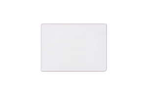 A simple white rectangular plate with smooth edges. png