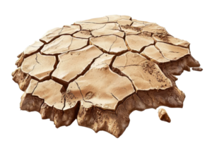 uma fragmento do seco, rachado terra mostrando a efeitos do seca, enfatizando clima mudança impacto e de Meio Ambiente desafios. png