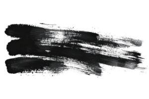 Abstract black brushstroke on transparent background, showcasing artistic texture and dynamic motion. Ideal for creative design projects. png