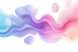 Colorful abstract fluid art with smooth gradients of pink, purple, and blue tones, creating a dynamic and vibrant visual impression. png