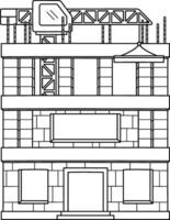 Construction Site with Tower Crane Isolated vector