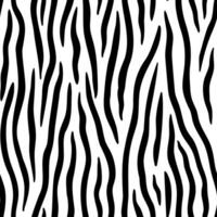 Zebra print. Zebra skin seamless pattern. Hand drawn wild animal skin abstract texture vector