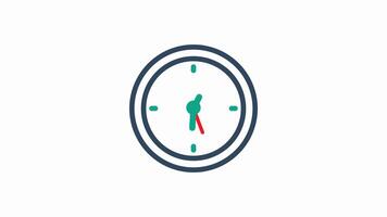 Clock animated icon. animated icon related to time and date. suitable for user interface, provide visual feedback and more. animation with transparent background video