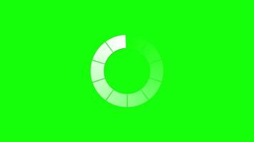 Animation Loading on green screen video