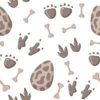 Dinosaur footprint seamless pattern perfect for textile, wrap and wallpaper and design. vector