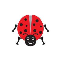 Ladybug. Insect ladybug logo icon design vector