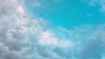 Motion of the mammatus or mamma clouds in timelapse . Dramatic clouds background 4k . video