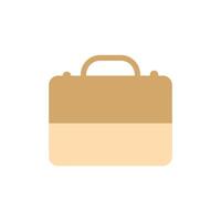 Briefcase icon isolated on white background for your web. Briefcase logo concept. Suitcase symbol. suitcase icons with various shapes. Brown briefcase icon element design vector