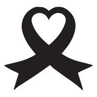 Bold Ribbon Symbol of Strength and Awareness vector