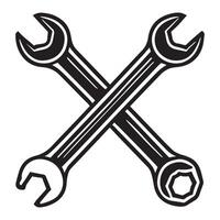 Functional Garage Tools Artwork for Mechanics vector