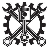 Auto Mechanic Tool Artwork Design for Garages vector