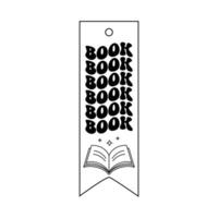 A Chapter a Day Keeps Reality Away Bookmark Design vector