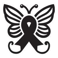 Subtle and Strong Ribbon for Awareness Causes vector