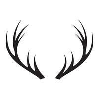 Deer Antlers Silhouette with a Modern Twist vector