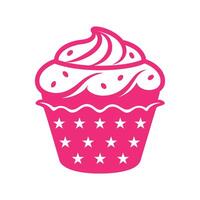 Whimsical Happy Birthday Cake Isolated Illustration Design vector