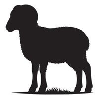Minimalist Sheep Silhouette Artwork vector
