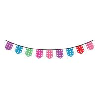 Customizable Bunting Banner Flags Design for Events vector