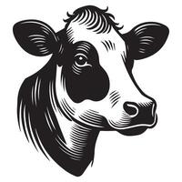 Holstein Friesian Illustration Design for Rustic Charm vector
