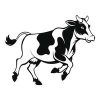 Holstein Friesian Illustration Design Showcasing Calves and Cows vector