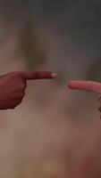 Divine Connection Gesture with Abstract Background for visual stimulation and appreciation video