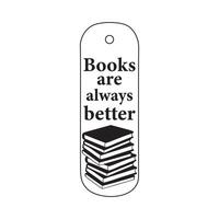 Dive Into the World of Stories Bookmark Template Design vector