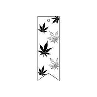 Leafy Vibes Bookmark Design vector