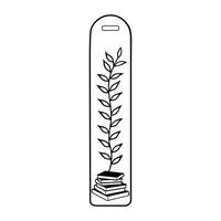 Stack of Knowledge Bookmark Design vector