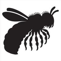 Creative Honeybee Silhouette Design vector