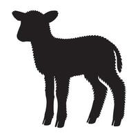 Simple Sheep Silhouette for Farmhouse Theme vector