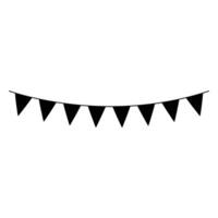 Beautiful Bunting Banner Flags Illustration for Any Party vector
