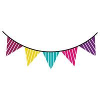 Whimsical Bunting Banner Flags Design for Special Events vector