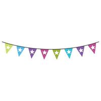 Fun Bunting Banner Flags Design for Special Occasions vector