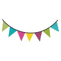 Creative Bunting Banner Flags Design for Festivities vector
