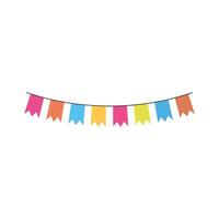 DIY Inspired Bunting Banner Flags Illustration for Events vector