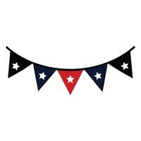 Charming Bunting Banner Flags Illustration Design vector