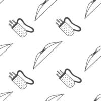 Bow and Arrows Seamless Pattern vector