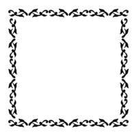 Leaf mini frame simple vector