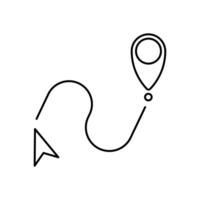 gps. Simple element illustration. gps concept outline symbol design. vector