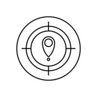 target . Simple element illustration. target concept outline symbol design. vector