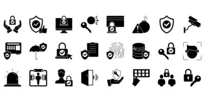 Security . Set of editable stroke icons.Set of Security vector