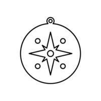 compass Simple element illustration. compass concept outline symbol design. vector