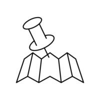 map pin . Simple element illustration. map pin concept outline symbol design. vector